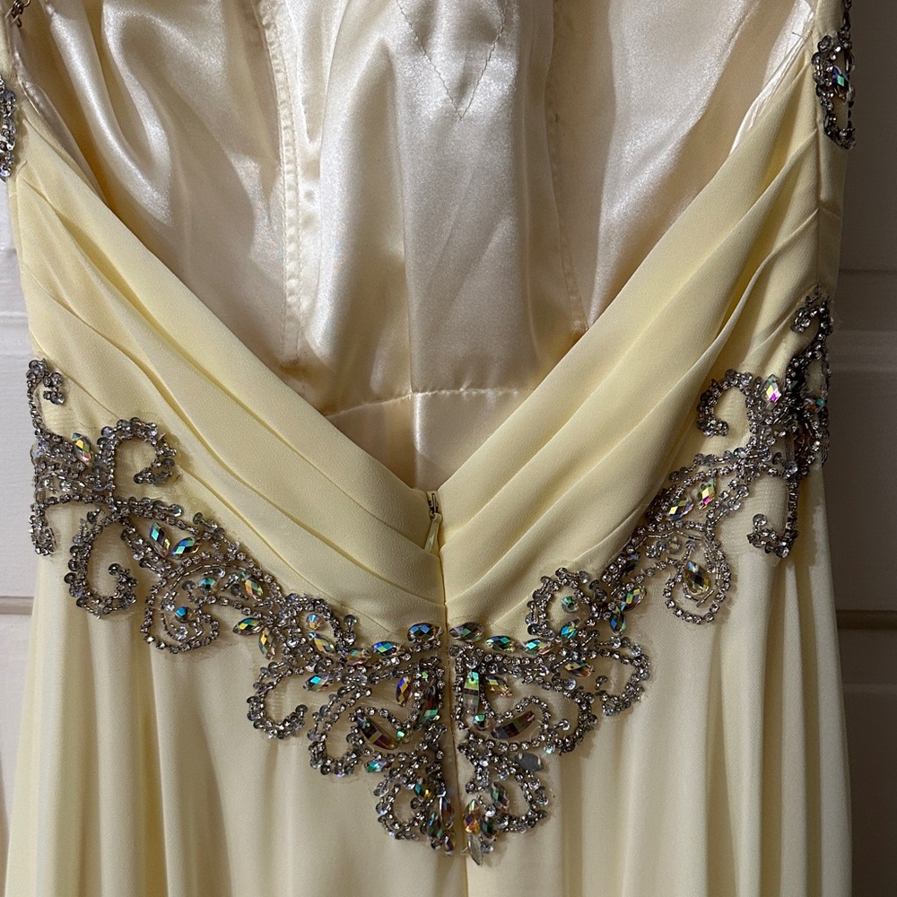 Tiffany Designs Prom Gown with Silver Embellishments Accents - Picture 14 of 16